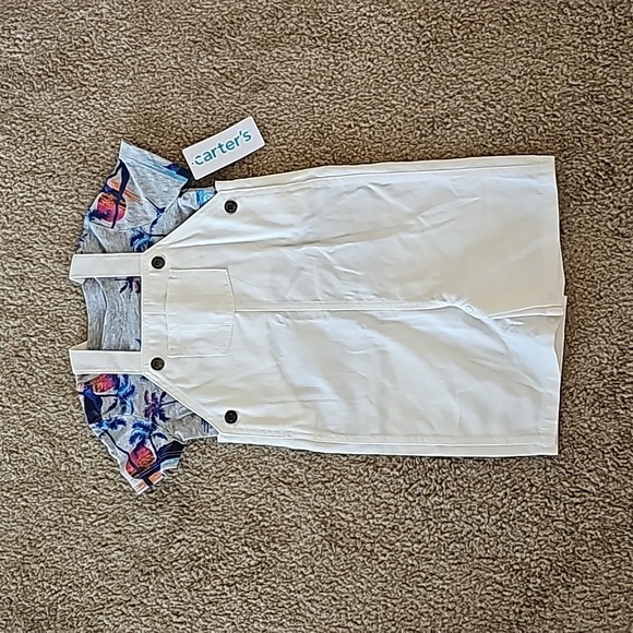 Carter's Baby Boys 2-Piece T-Shirt and Shortall Set 24M - Picture 1 of 6